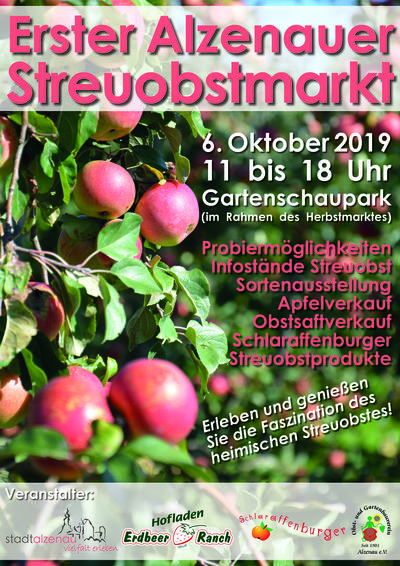 Bild vergr&ouml;&szlig;ern: Erster Alzenauer Streuobstmarkt am 6.10.2019