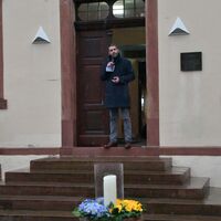 Bild vergr&ouml;&szlig;ern: Friedenskundgebung - Solidarit&auml;t mit der Ukraine auf dem Rathausvorplatz in Alzenau (8)