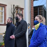 Bild vergr&ouml;&szlig;ern: Friedenskundgebung - Solidarit&auml;t mit der Ukraine auf dem Rathausvorplatz in Alzenau (10)
