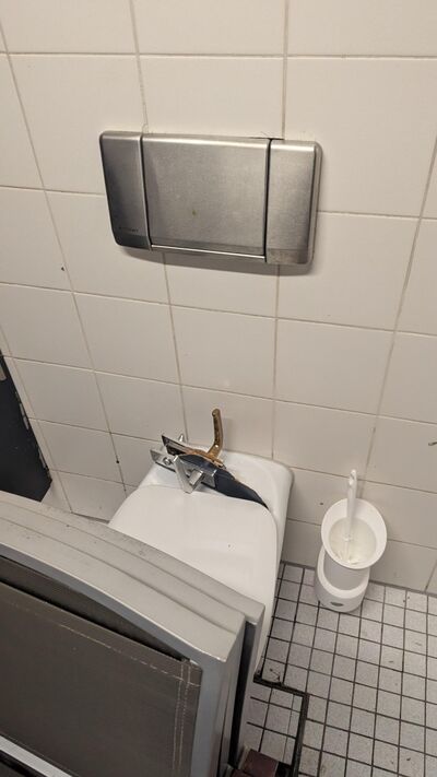 Bild vergr&ouml;&szlig;ern: Vandalismus in &ouml;ffentlichen Toiletten am Marktplatz (1)