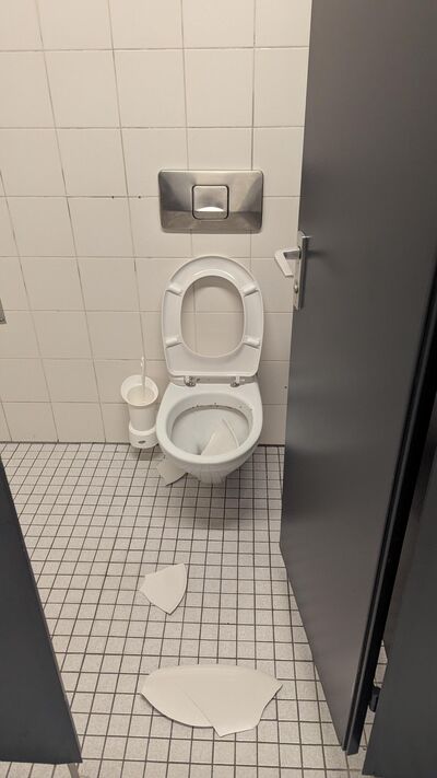 Bild vergr&ouml;&szlig;ern: Vandalismus in &ouml;ffentlichen Toiletten am Marktplatz (1)