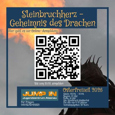 Bild vergr&ouml;&szlig;ern: Osterfreizeit: Steinbruchherz - Geheimnis des Drachen