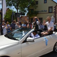 Bild vergr&ouml;&szlig;ern: B&uuml;rgermeister Dr. Alexander Legler und Landrat Dr. Ulrich Reuter beim Festzug in Alzenau