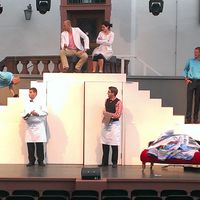 Bild vergr&ouml;&szlig;ern: Die Proben f&uuml;r die Premiere des Musical-Highlights 