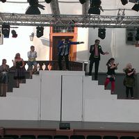 Bild vergr&ouml;&szlig;ern: Die Proben f&uuml;r die Premiere des Musical-Highlights 