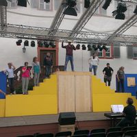 Bild vergr&ouml;&szlig;ern: Die Proben f&uuml;r die Premiere des Musical-Highlights 