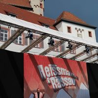 Bild vergr&ouml;&szlig;ern: Volker Heissmann und Martin Rassau mit ihrem 