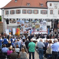 Bild vergr&ouml;&szlig;ern: Bayerisches Kabinett tagt auf Burg Alzenau