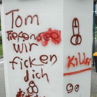 Bild vergr&ouml;&szlig;ern: Vandalismus am Alzenauer Burgbahnhof 