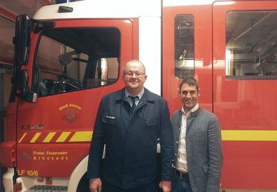 Bild vergr&ouml;&szlig;ern: Ralf Schmidt und B&uuml;rgermeister Dr. Alexander Legler