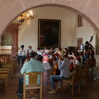 Bild vergr&ouml;&szlig;ern: Celloensemble auf Feste Marienberg, W&uuml;rzburg