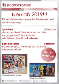 Bild vergr&ouml;&szlig;ern: Plakat Neuerungen f&uuml;r 2019