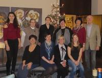 Bild vergr&ouml;&szlig;ern: Das Team der Stadtbibliothek - Weihnachten 2017